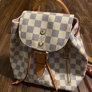 Sperone LV backpack. Damier Azur